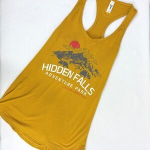 Ideal By Text Level Tank Top Women Mustard Yellow Hidden Falls Adventure Park S